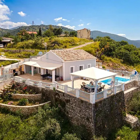 Villa Orizontas Corfu, Private Villa With Breathtaking Views Loutses Exterior photo
