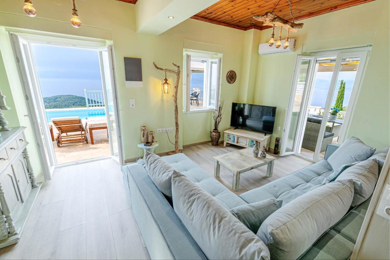 Villa Orizontas Corfu, Private With Breathtaking Views Loutses
